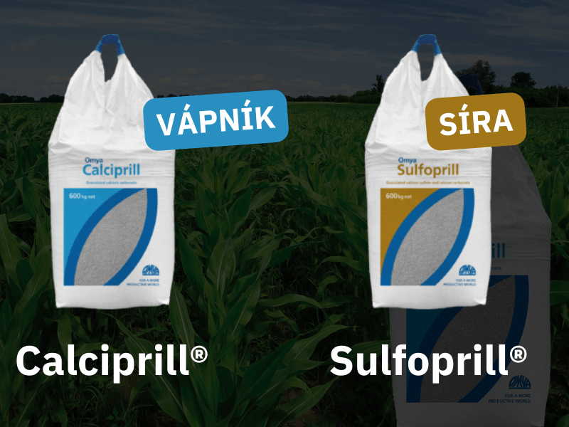Omya Calciprill a Omya Sulfoprill od Four Leaves Agro - síra a vápník pro vaše pole